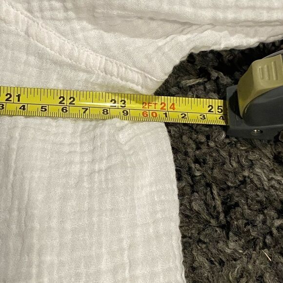 Caffe Marrakesh Solid White Casual Button Down Shirt - Picture 13 of 13